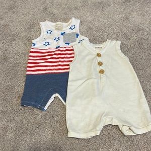 3/$20 Rompers size 6-9 months